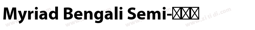 Myriad Bengali Semi字体转换